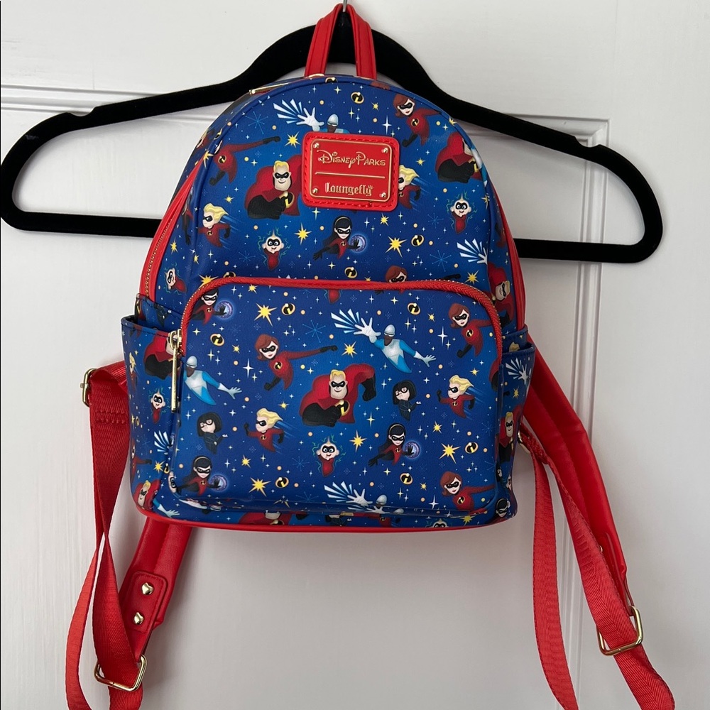 Loungefly Disney Pixar Incredibles Backpack - Blue and Red